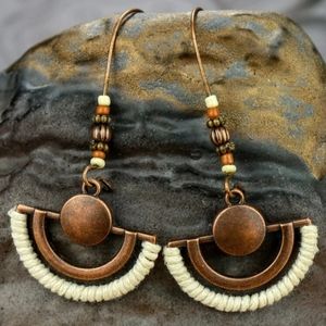 Bronze Accent Earrings